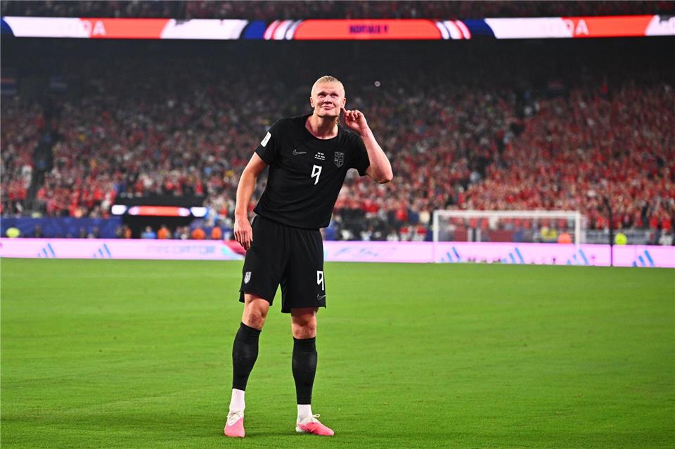 Vier Tore in zwei WM-Spielen: Erling Haaland ist in Topform.Tom Weller/dpa