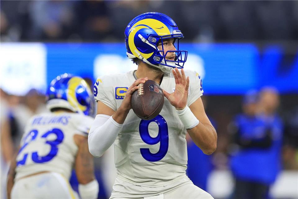 Vier Touchdown-Pässe zum Sieg: Quarterback Matthew Stafford.Ryan Sun/AP/dpa