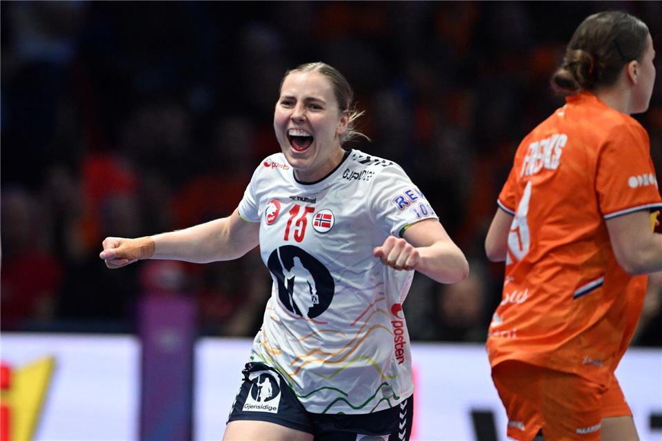 Vilde Mortensen Ingstad steht mit Norwegen vor dem nächsten Titel. Federico Gambarini/dpa