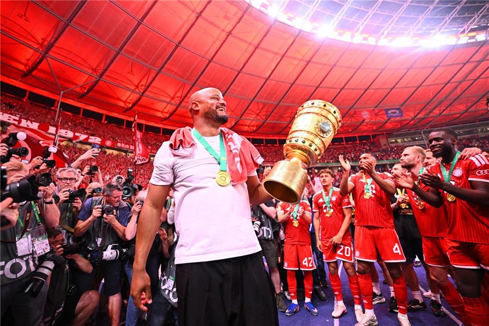 Vincent Kompany ist der Schöpfer des Bayern-Doubles.Tom Weller/dpa