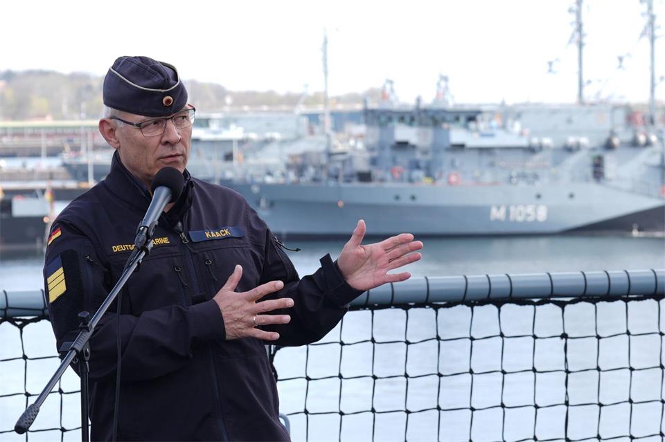 Vizeadmiral Jan Christian Kaack sagte, Deutschland und die Verbündeten hätten inzwischen ein viel besseres Lagebild als zuvor. (Archivbild)Marcus Brandt/dpa