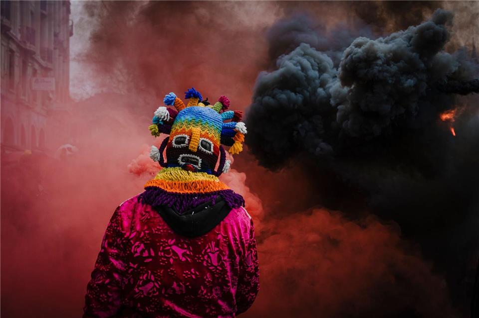 Volkskarneval gegen den Aufstieg des FaschismusGabriel Monnet/KEYSTONE/dpa
