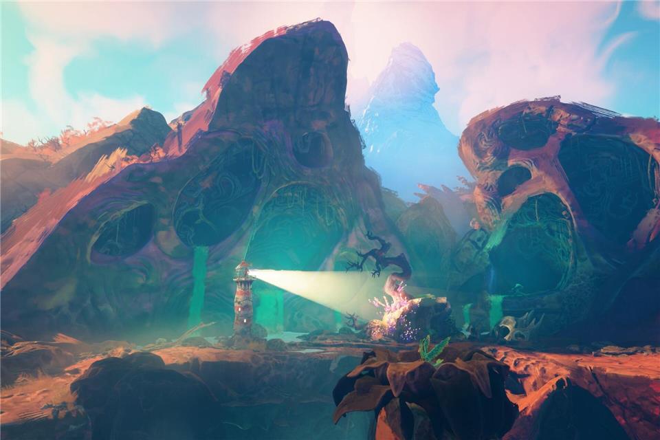 Volle Leuchtkraft voraus: Mit dem Scheinwerfer lassen sich einige Umgebungsobjekte aktivieren, um den Weg freizumachen.Double Fine Productions/Microsoft/dpa-tmn