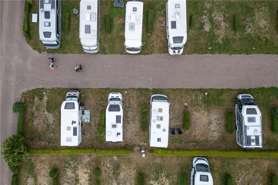Von 2014 bis 2024 stiegt die Zahl der Camping-Übernachtungen in Sachsen um 76,6 Prozent an.Jan Woitas/dpa