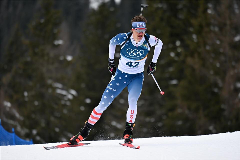 Von Neuseeland zu den USA: Biathlet Campbell Wright. (Archivbild)Hendrik Schmidt/dpa