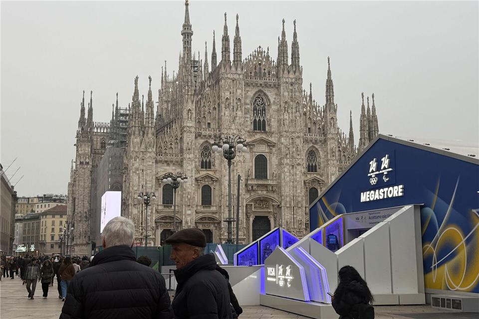 Von Olympiastimmung ist in Mailand noch nichts zu spüren.Christoph Sator/dpa