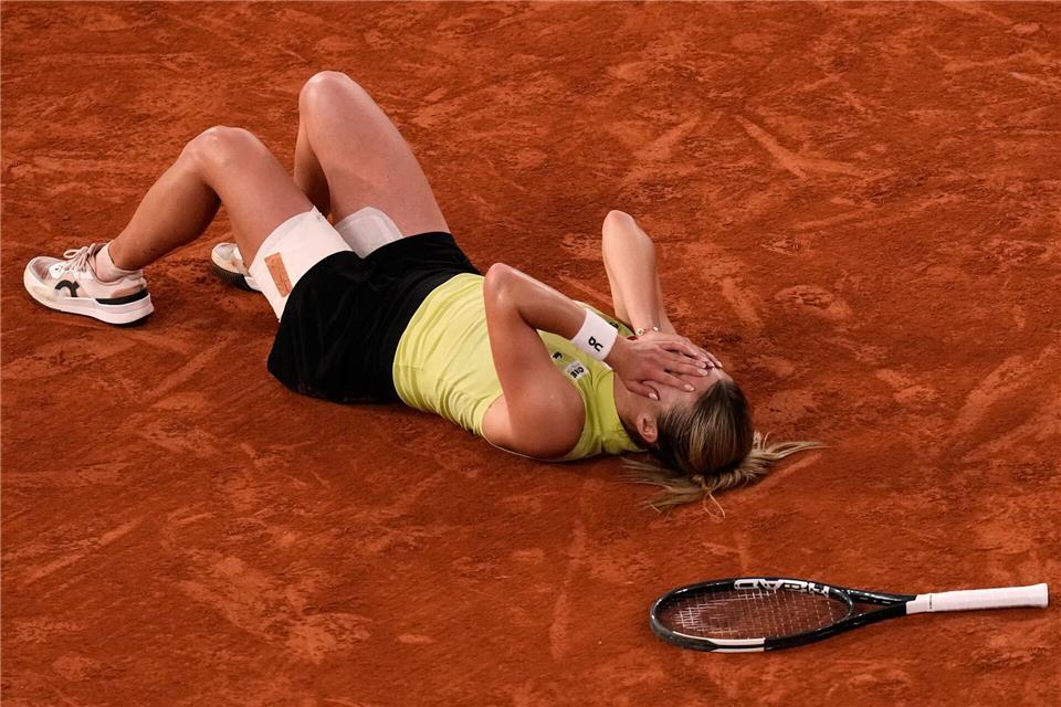 Von den Gefühlen überwältigt: Maja Chwalinska.Christophe Ena/AP/dpa
