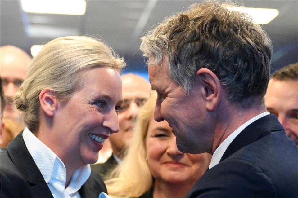 Von den einstigen Flügelkämpfen in der AfD ist heute nicht mehr viel zu spüren. Etliche frühere Führungspersönlichkeiten haben die Partei seither verlassen. (Archivfoto)Sören Stache/dpa-Pool/dpa