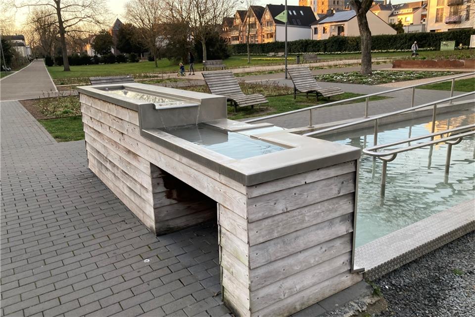 Von diesem Tretbecken in Xanten ließ sich der Raesfelder Rat inspirieren. 