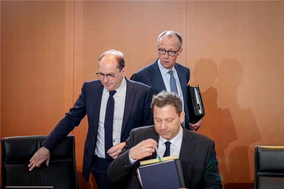 Von diesen drei Männern hängt das Gelingen der schwarz-roten Koalition maßgeblich ab. (Archivfoto)Kay Nietfeld/dpa