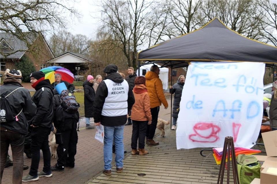 Vor der Gründungsveranstaltung der AfD-Jugend gab es Protest.Jörn Hüneke/dpa