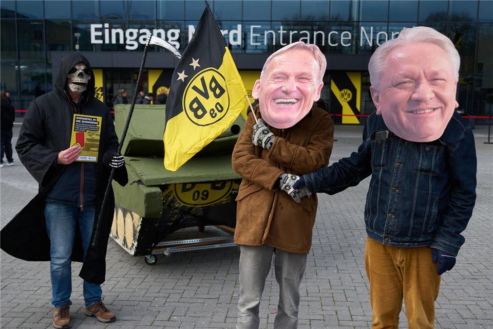 Vor der Mitgliederversammlung gab es erneut Kritik am Werbedeal mit dem Rüstungskonzern Rheinmetall Bernd Thissen/dpa