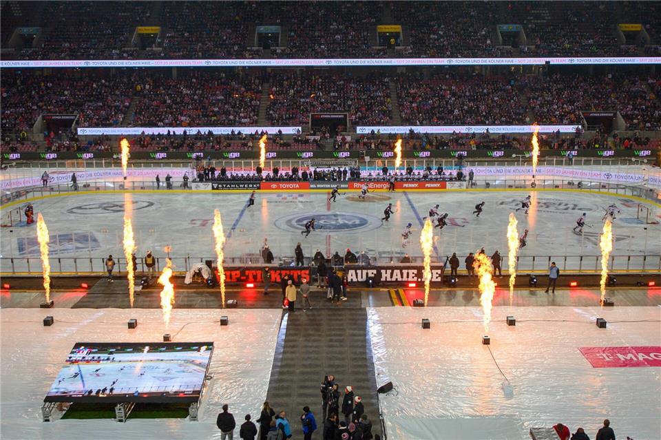 Vor drei Jahren fand das Winter Game in Köln statt, diesmal wird in Dresden gespielt. (Archivbild)Christopher Neundorf/Kirchner-Media/dpa