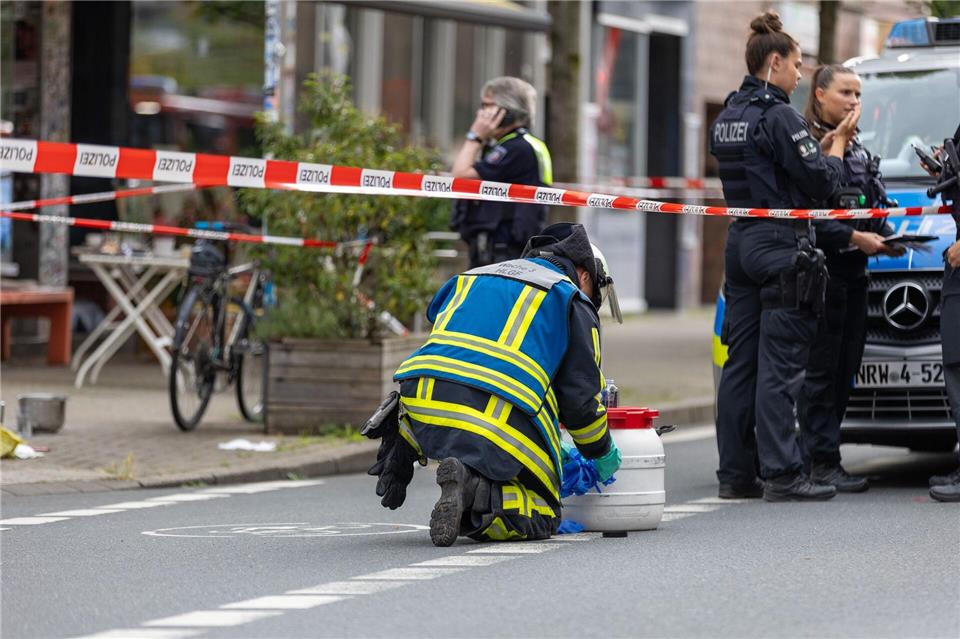 Vor etwas mehr als zwei Jahren hatte es bei dem Säureangriff vor einem Café in der Innenstadt mehrere Verletzte gegeben. (Archivbild)Justin Brosch/dpa