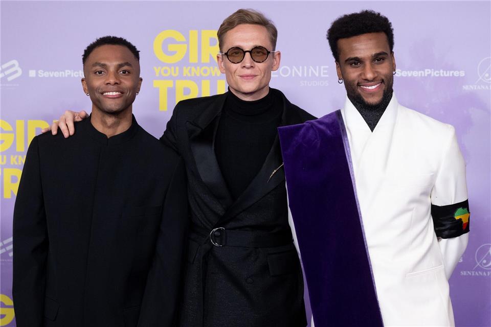 Vor fast 40 Jahren begann in München die Geschichte der Band Milli Vanilli. Mit „Girl You Know It’s True“ mit Elan Ben Ali, Matthias Schweighöfer und Tijan Njie wurde sie verfilm. (Archivfoto)Sven Hoppe/dpa