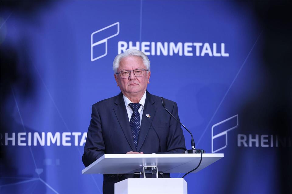 Vor seiner Haustür soll demonstriert werden: Rheinmetall-Chef Armin Papperger. (Archivbild)Oliver Berg/dpa