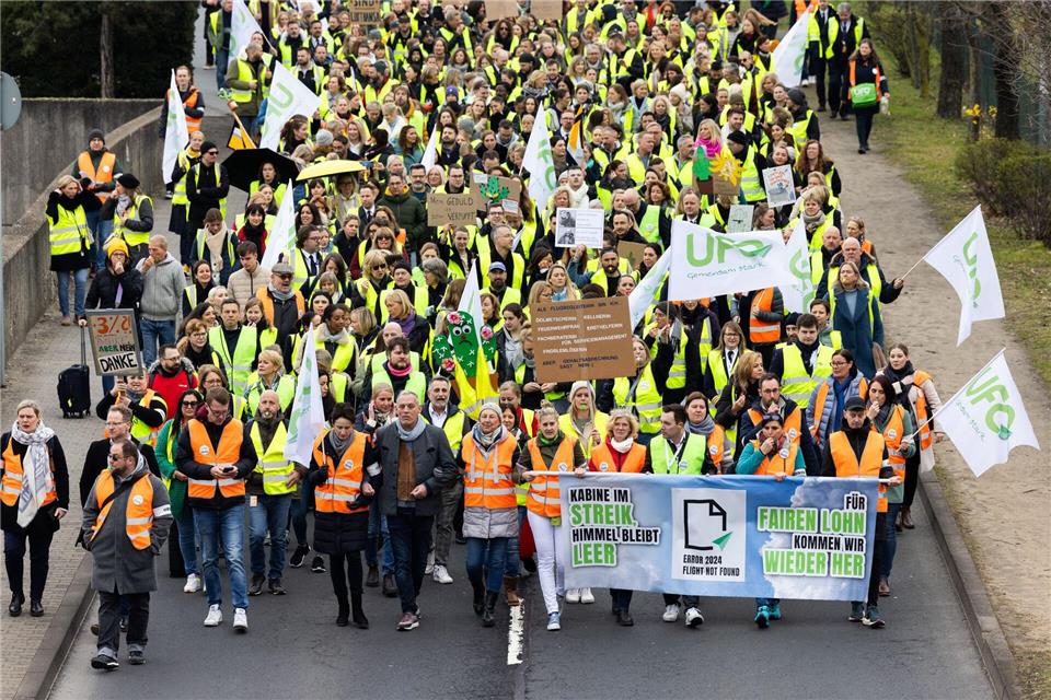 Vor zwei Jahren gab es bereits einen Ufo-Streik bei Lufthansa.Lando Hass/dpa