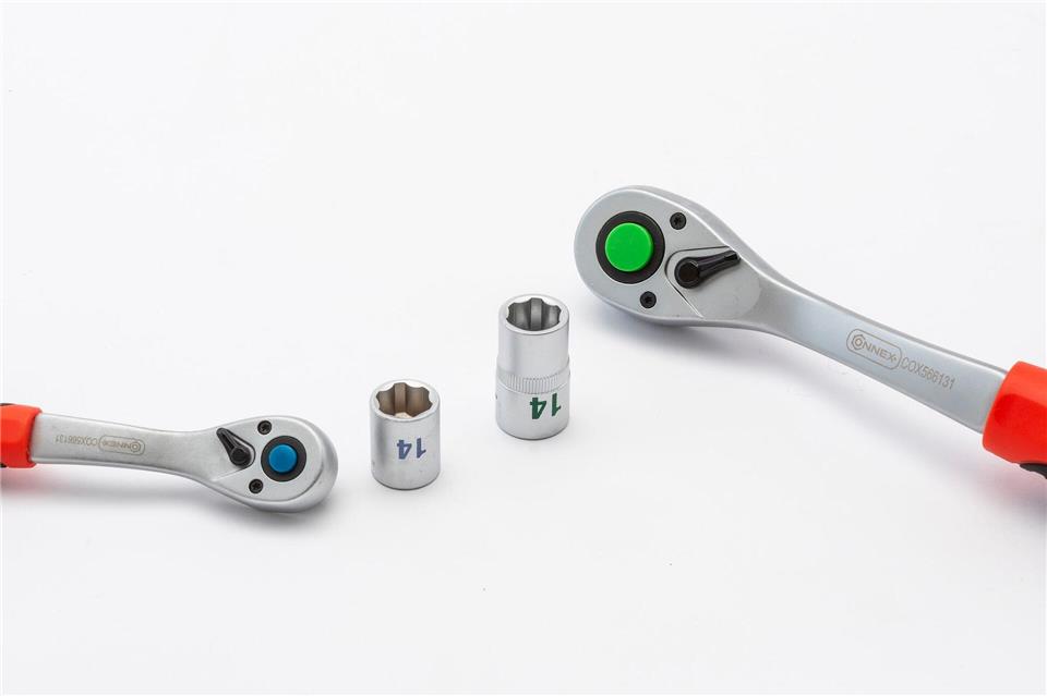 Vorbildlich: Bei Connex war die Größenkennzeichnung der Schraubschlüssel gut erkennbar.Michael Müller-Münker/Selbst ist der Mann/dpa-tmn