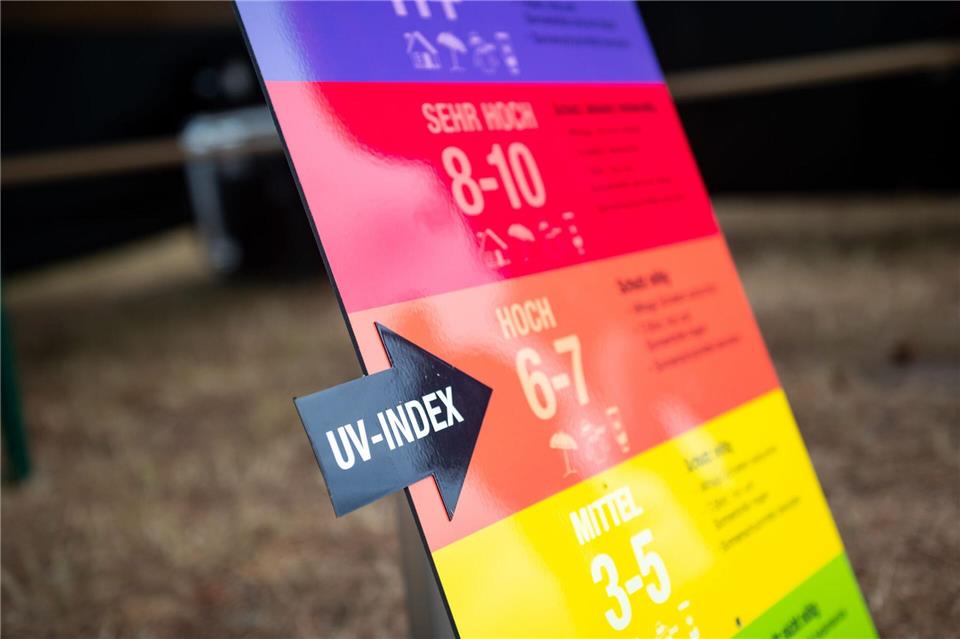 Vorsicht Sonne - Im Land ist der UV-Index hoch. Jonas Walzberg/dpa