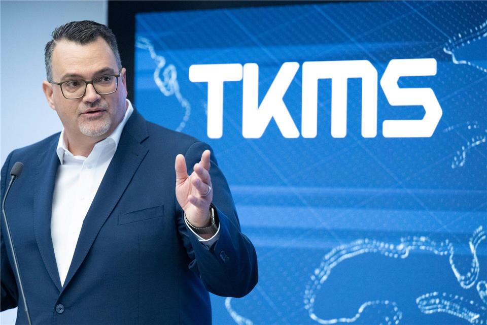 Vorstandschef Oliver Burkhard spricht von der Stärkung der Verteidigungsfähigkeit Europas. (Archivbild)Boris Roessler/dpa