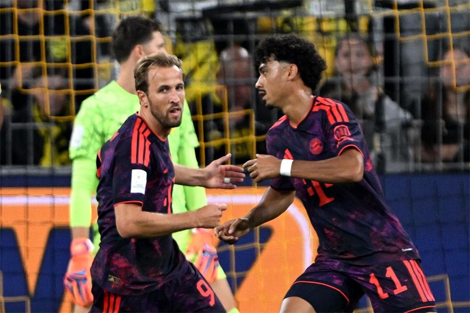 WM-Fahrer Harry Kane zeigte sich in Dortmund in starker Frühform.Federico Gambarini/dpa