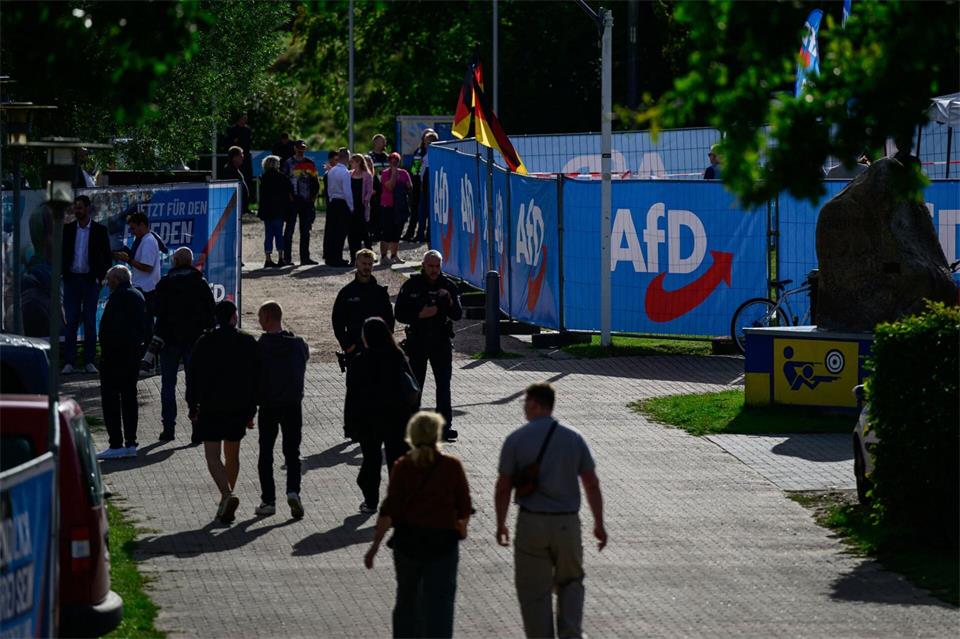 Wahlkampfveranstaltung der AfD in Bleckede.Philipp Schulze/dpa