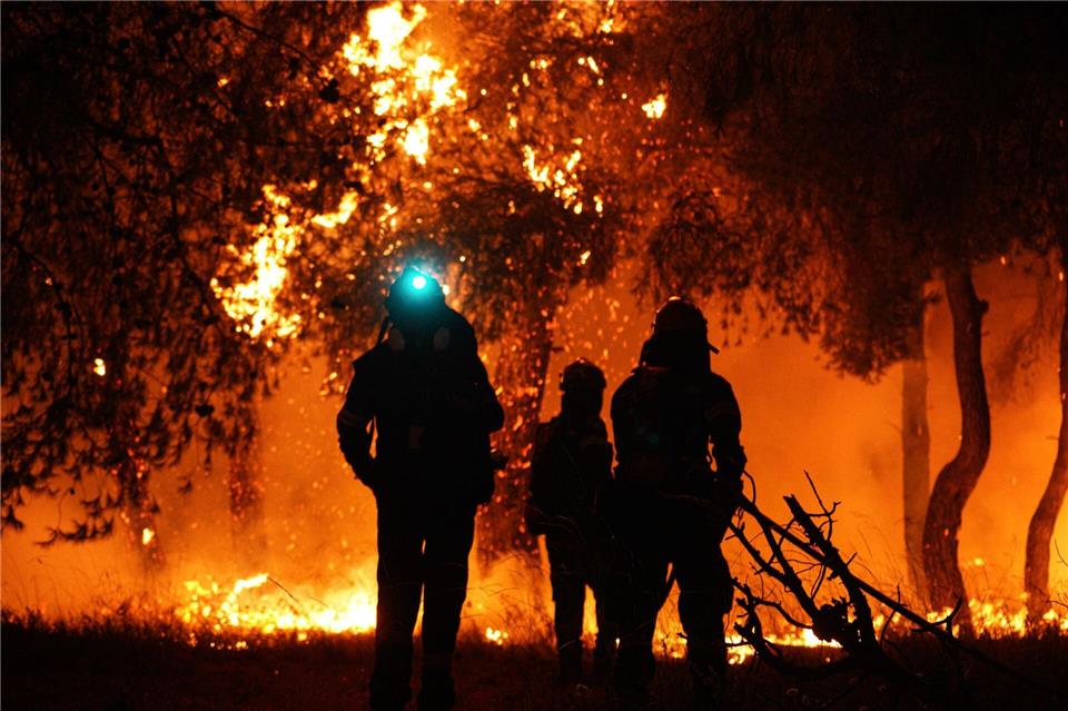Wald- und Flächenbrände in Griechenland verursachen verheerende Schäden. Giorgos Arapekos/ZUMA Press Wire/dpa