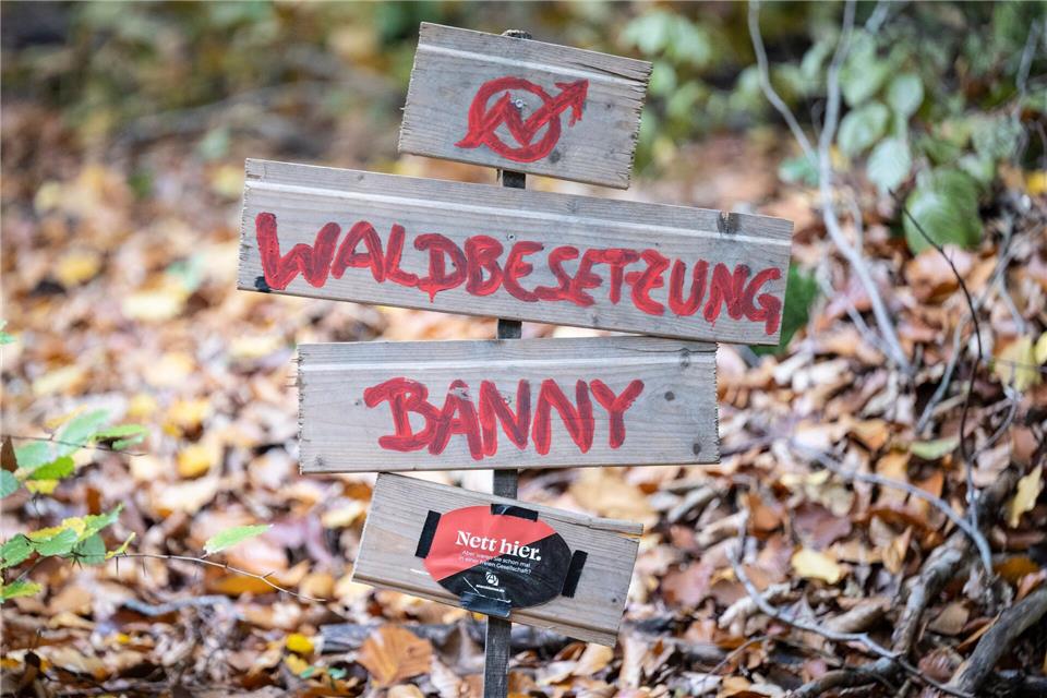 Waldbesetzung gegen KiesabbauBoris Roessler/dpa