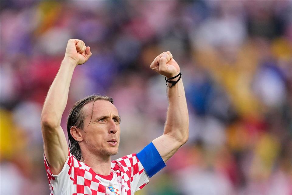 War Kroatiens bester Mann auf dem Feld: Luka Modric. Petr Josek/AP/dpa