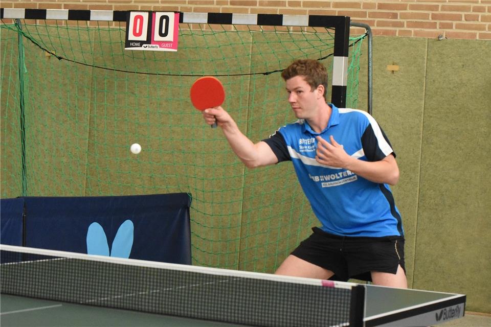 War beim 2:9 gegen Dinslaken an beiden Punkten für den TV Borken beteiligt: Jannik Weidemann.