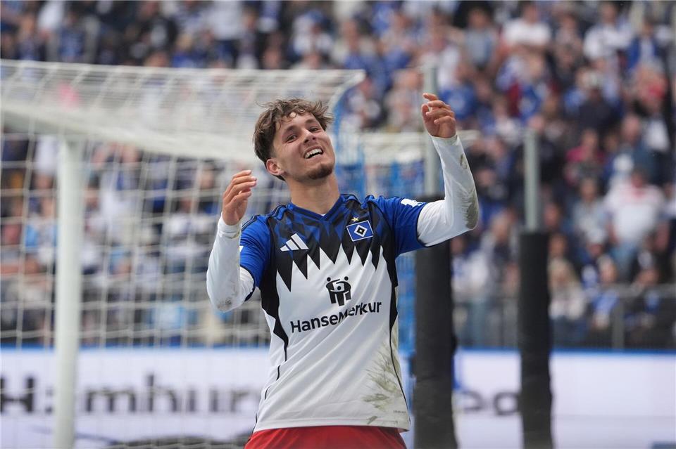 War der beste Torschütze in der Gruppenphase und traf erneut: HSV-Profi Otto Stange. (Archivbild)Marcus Brandt/dpa