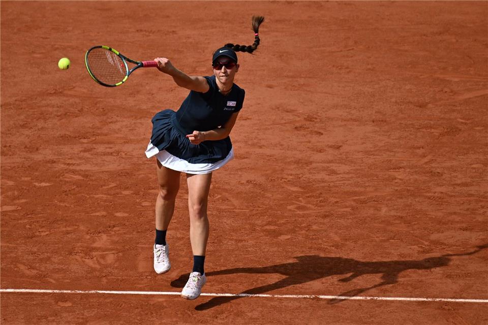 War in der dritten Runde nahezu chancenlos gegen eine Favoritin: Tamara Korpatsch.Emma Da Silva/AP/dpa