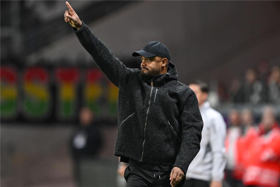 War wieder einmal sehr zufrieden mit seiner Mannschaft: Bayern-Trainer Vincent Kompany.Arne Dedert/dpa