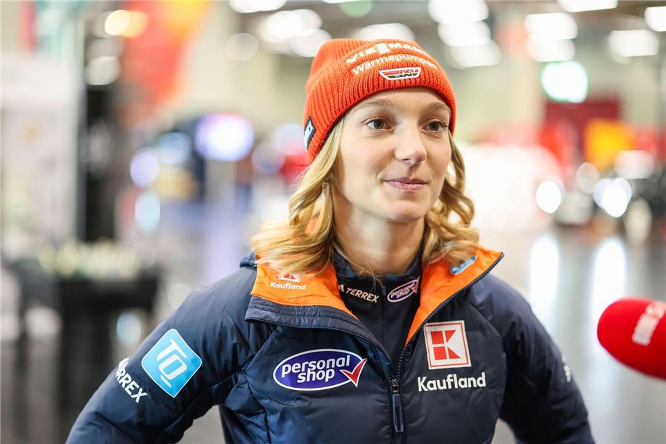 Wartet noch auf einen Podiumsplatz: Katharina Schmid.Daniel Löb/dpa