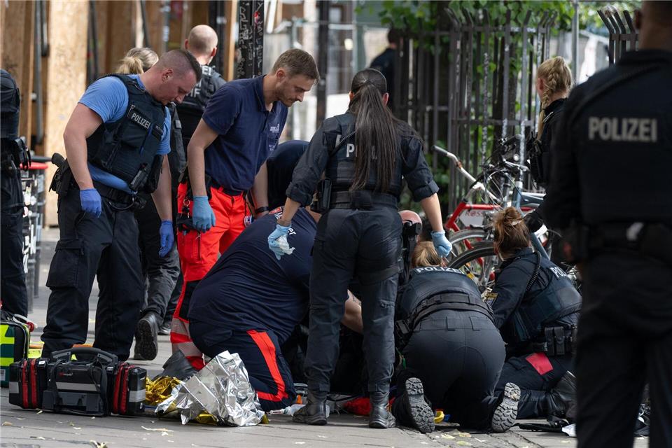 Warum die Polizei schoss, ist noch unklar.Boris Roessler/dpa