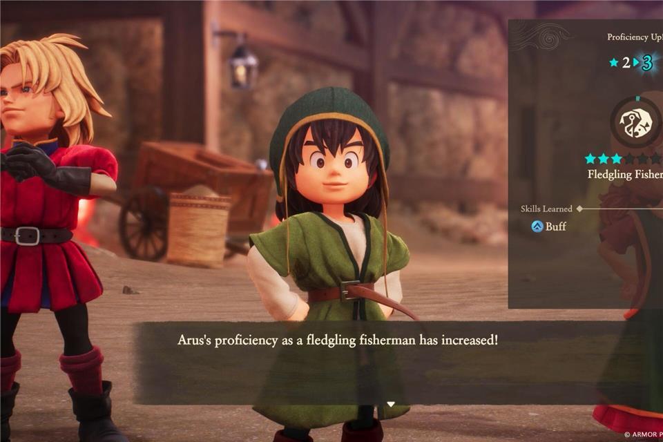 Was ist in einem Fischerdorf auf einer Insel erst einmal gefragt? Natürlich: Der Held will und wird ein besserer Fischer werden.-/Square Enix/dpa-tmn