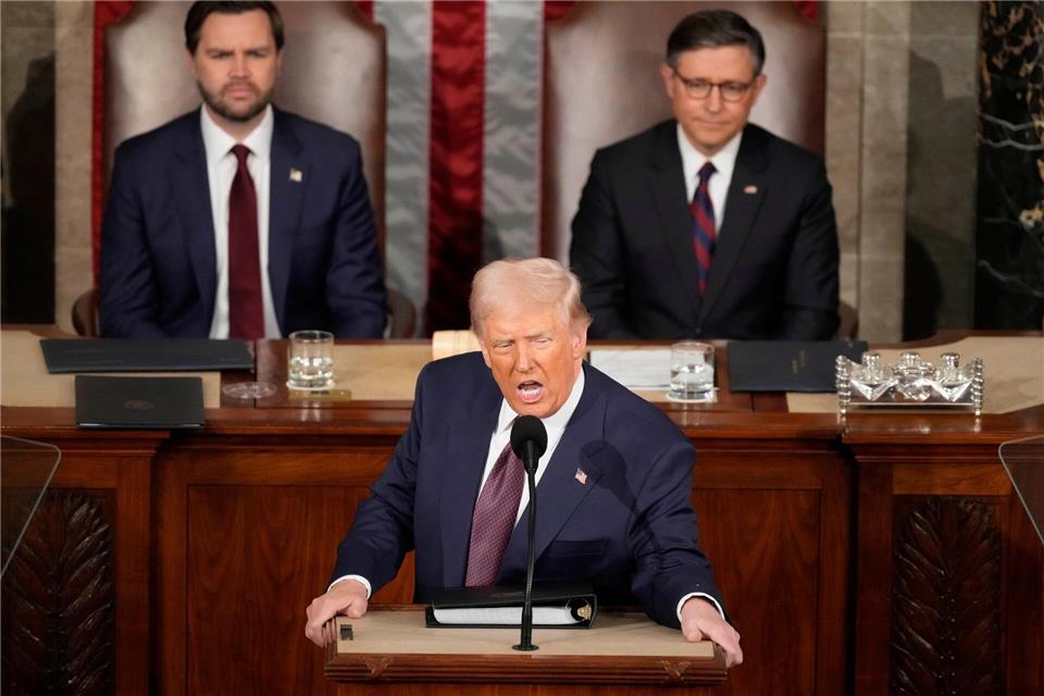 Was wird bei Trumps State of the Union zur Sprache kommen? (Archivfoto)Ben Curtis/AP/dpa