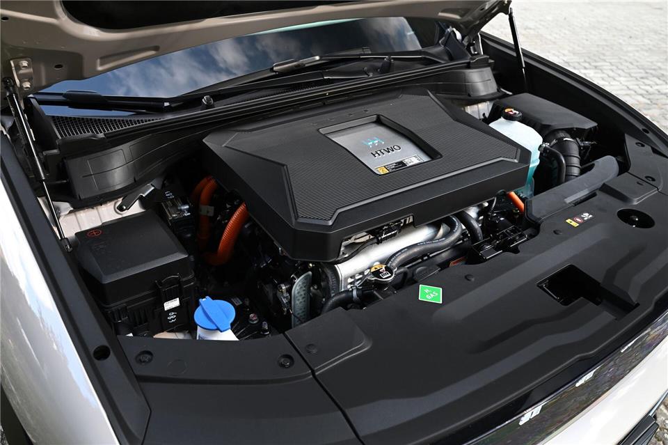 Wasserstoff rein - Strom raus: Die Brennstoffzelle produziert Energie für den elektrischen Antrieb.Hyundai/dpa-tmn