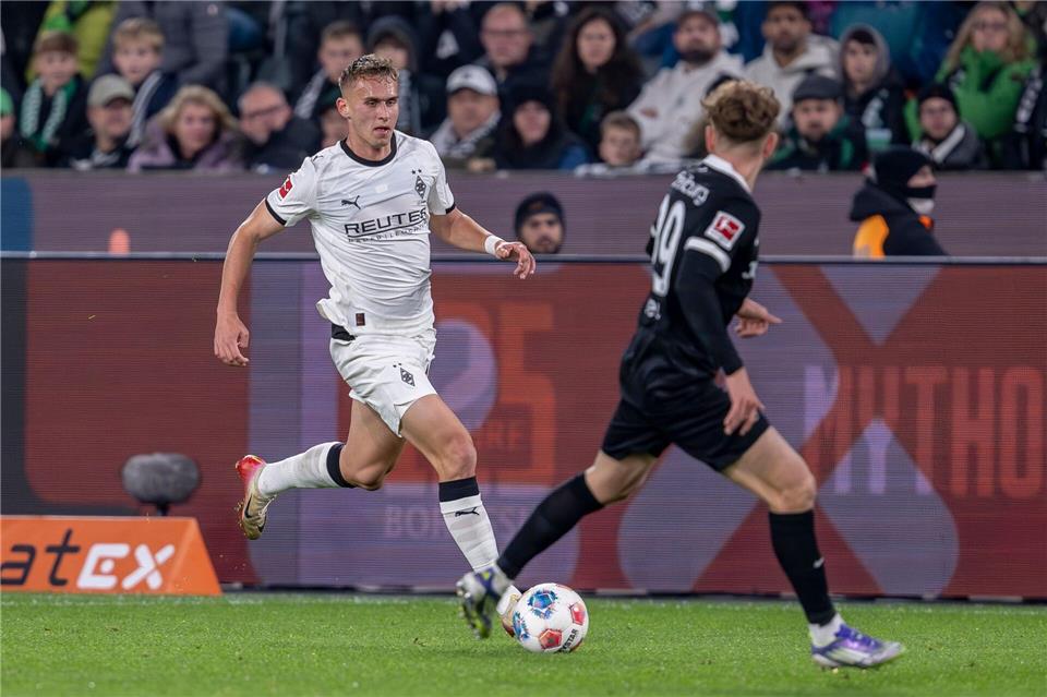 Wechselt nach Braunschweig: Gladbach-Stürmer Jan Urbich.David Inderlied/dpa