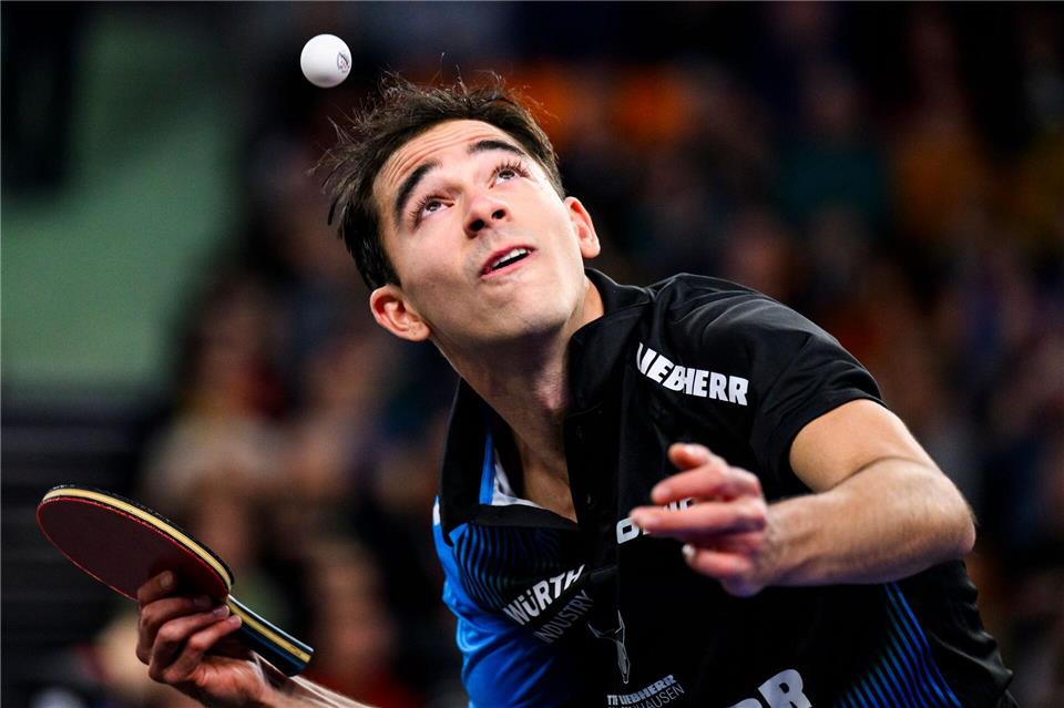 Wechselt nach Saarbrücken: Der brasilianische Tischtennis-Profi Hugo Calderano. (Archivbild)Tom Weller/dpa