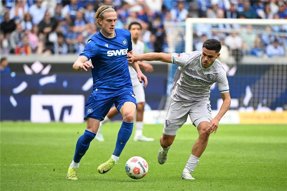 Wechselt vom KSC in die Bundesliga: David Herold. (Archivbild)Uli Deck/dpa