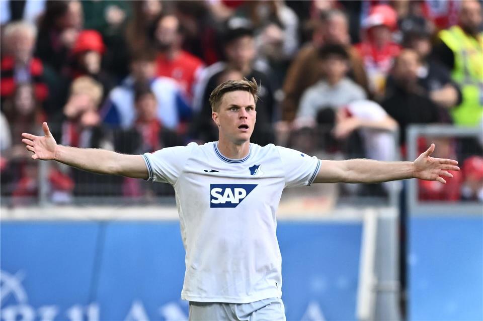 Wechselt von der TSG 1899 Hoffenheim zum 1. FC Köln: Stürmer Marius Bülter. Silas Stein/dpa