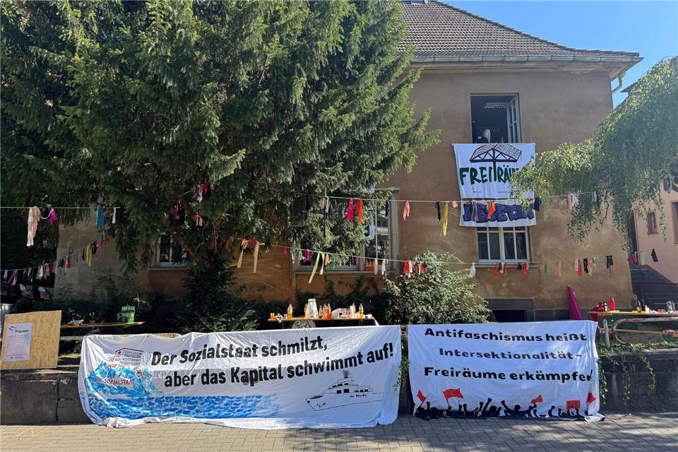 Wegen der Besetzung des Universitätsgebäudes hat die JLU rechtliche Schritte gegen die Beteiligten eingeleitet.Lena Lachnit/dpa