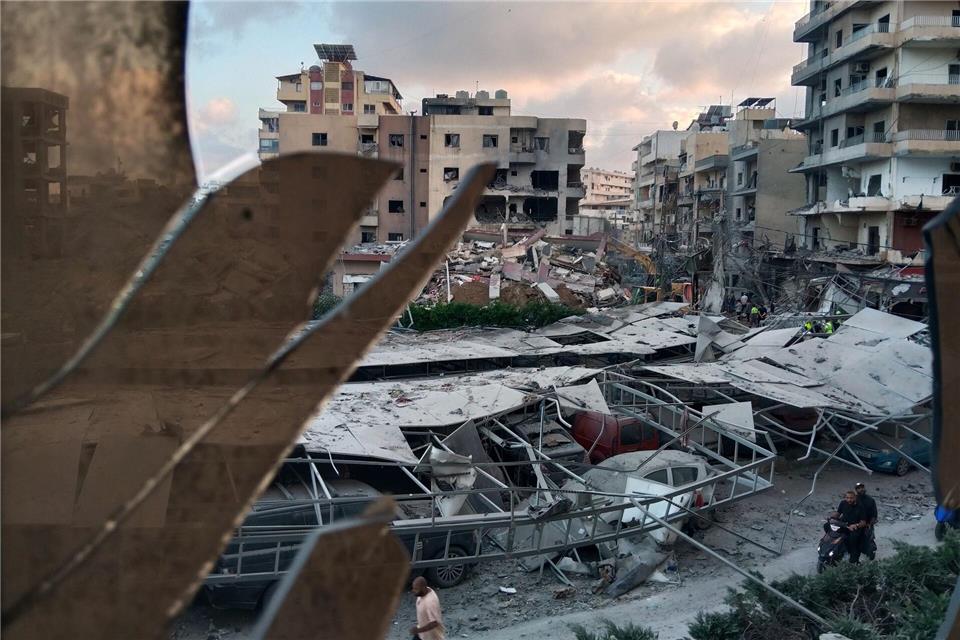 Weite Gebiete im Südlibanon wurden durch israelische Angriffe verwüstet. (Archivbild)Uncredited/AP/dpa