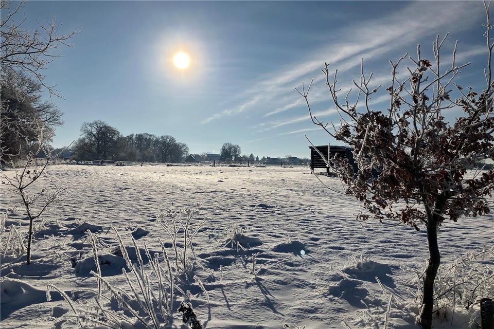 Weite Teile Niedersachsens sind schneebedeckt. Benjamin Haller/dpa