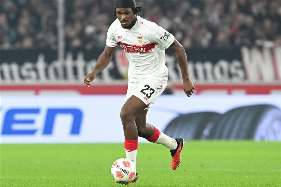 Weiter im VfB-Trikot: Dan-Axel Zagadou. (Archivbild)Bernd Weißbrod/dpa
