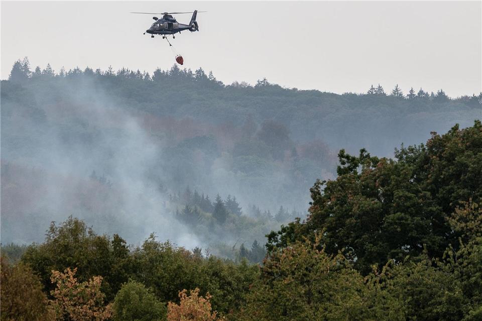 Weiter keine größeren Regenmengen in Sicht im Hürtgenwald. Christian Knieps/dpa