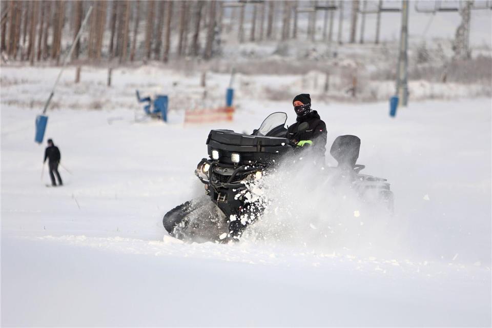 Weiterer Schneefall ist zunächst nicht zu erwarten.Matthias Bein/dpa