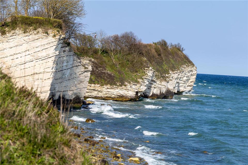 Welterbe in Stein: Felsensteilküste Stevns Klint.Anita Arneitz/dpa-tmn