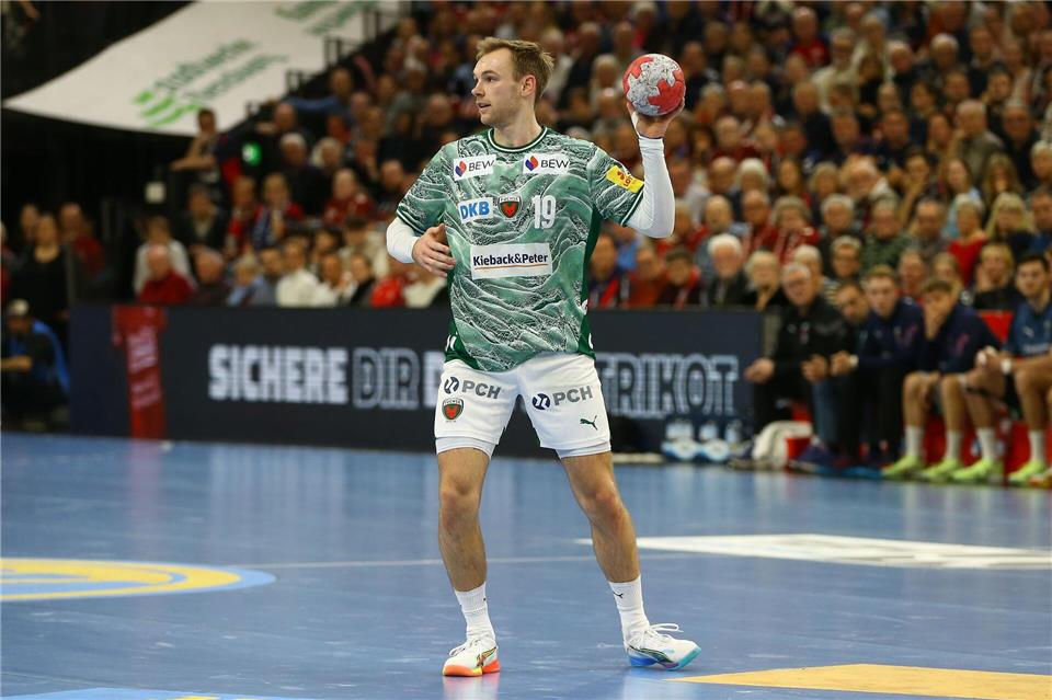 Welthandballer Mathias Gidsel trainiert wegen Schulterschmerzen momentan gar nichtMichael Hundt/dpa